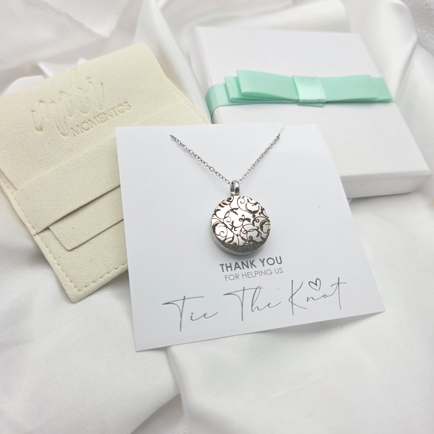 Personalized wedding locket for Mother of the Bride and Mother of the Groom.