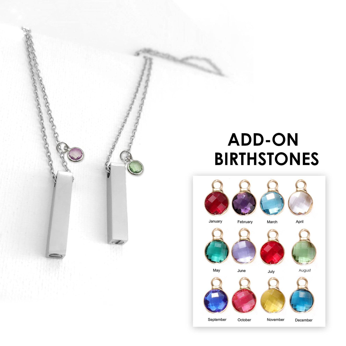 Custom thumbprint urn bar necklace for human ashes. - mobimomentos