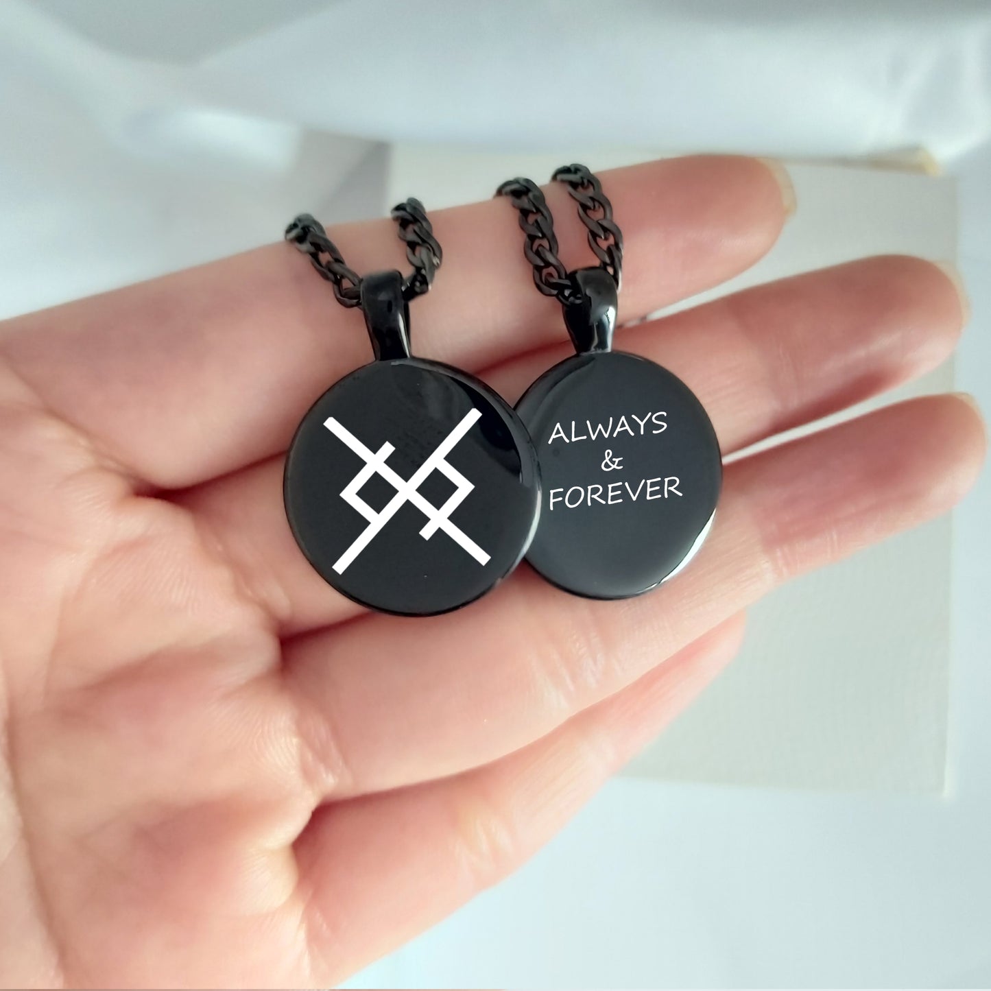 Viking love necklace for men