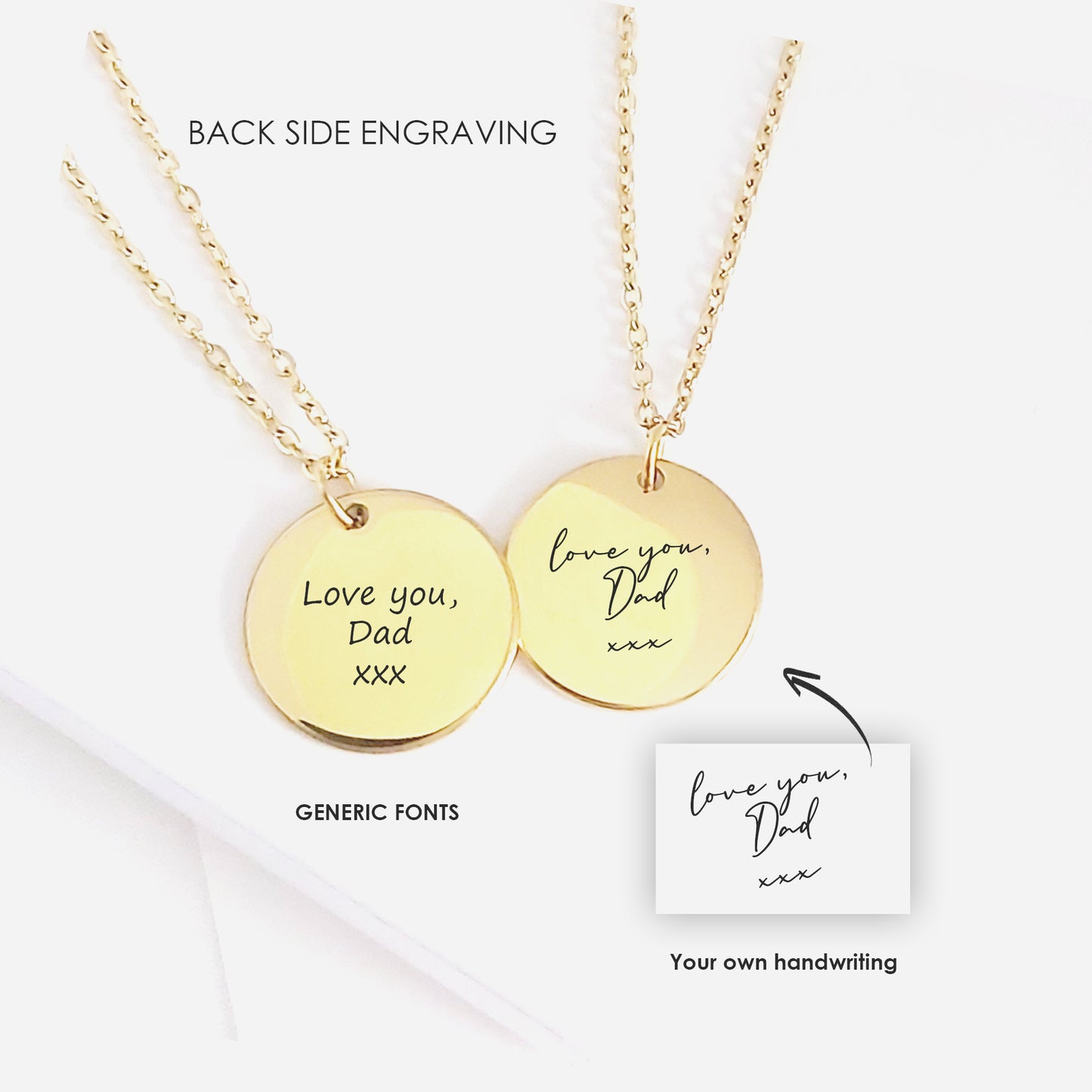 Custom thumbprint necklace for men and women.