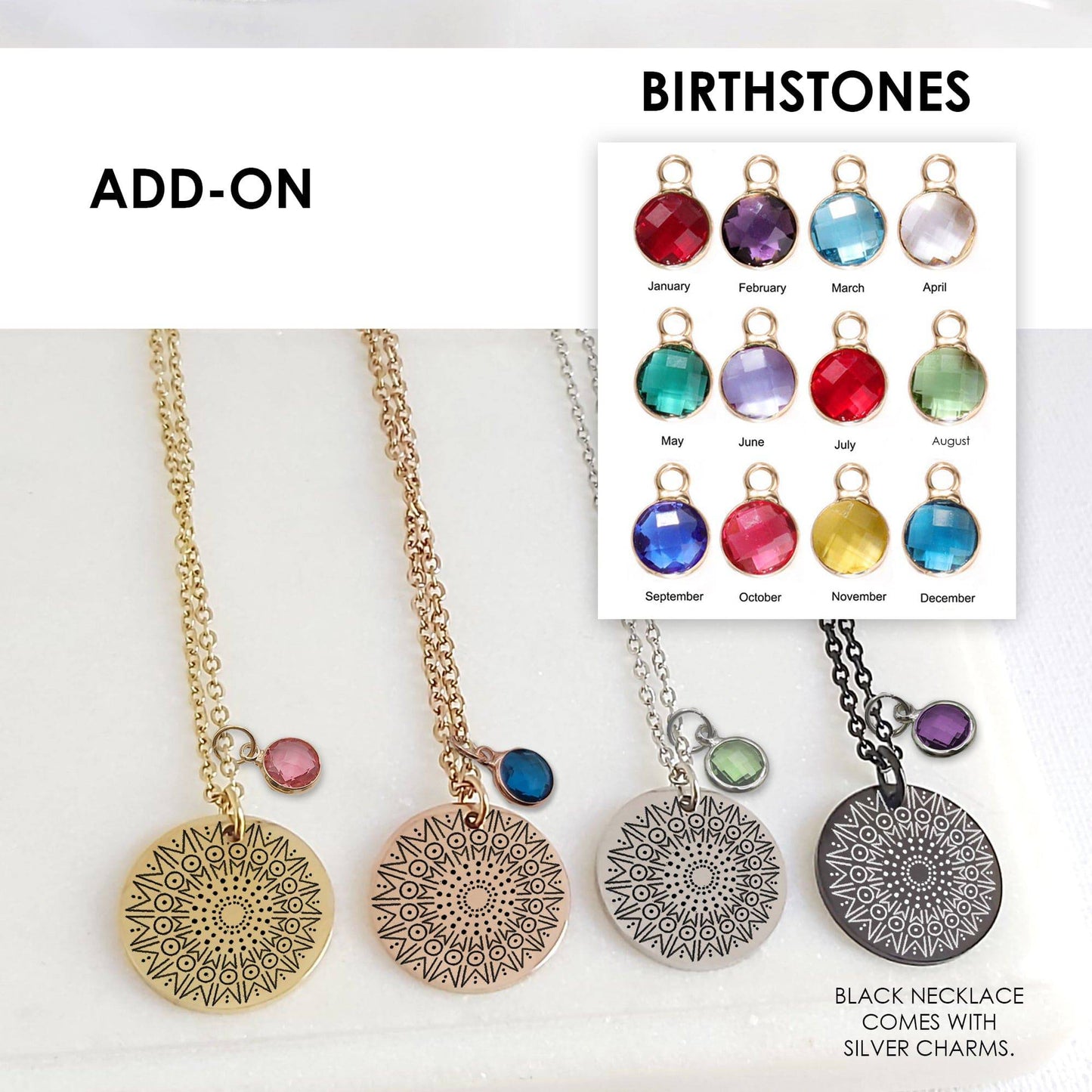 Mandala necklace for mom and grandma - mobimomentos
