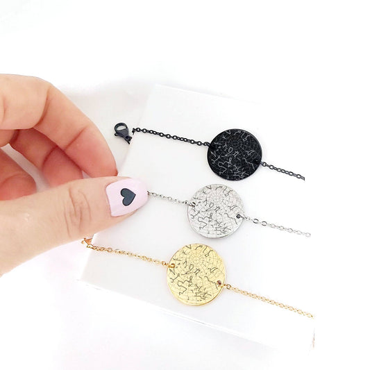 Custom star map bracelet for women - mobimomentos