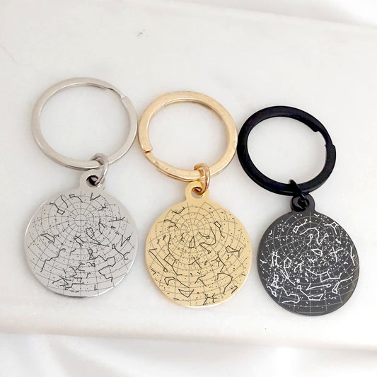 The Night We Met - Custom Star Map Keychain