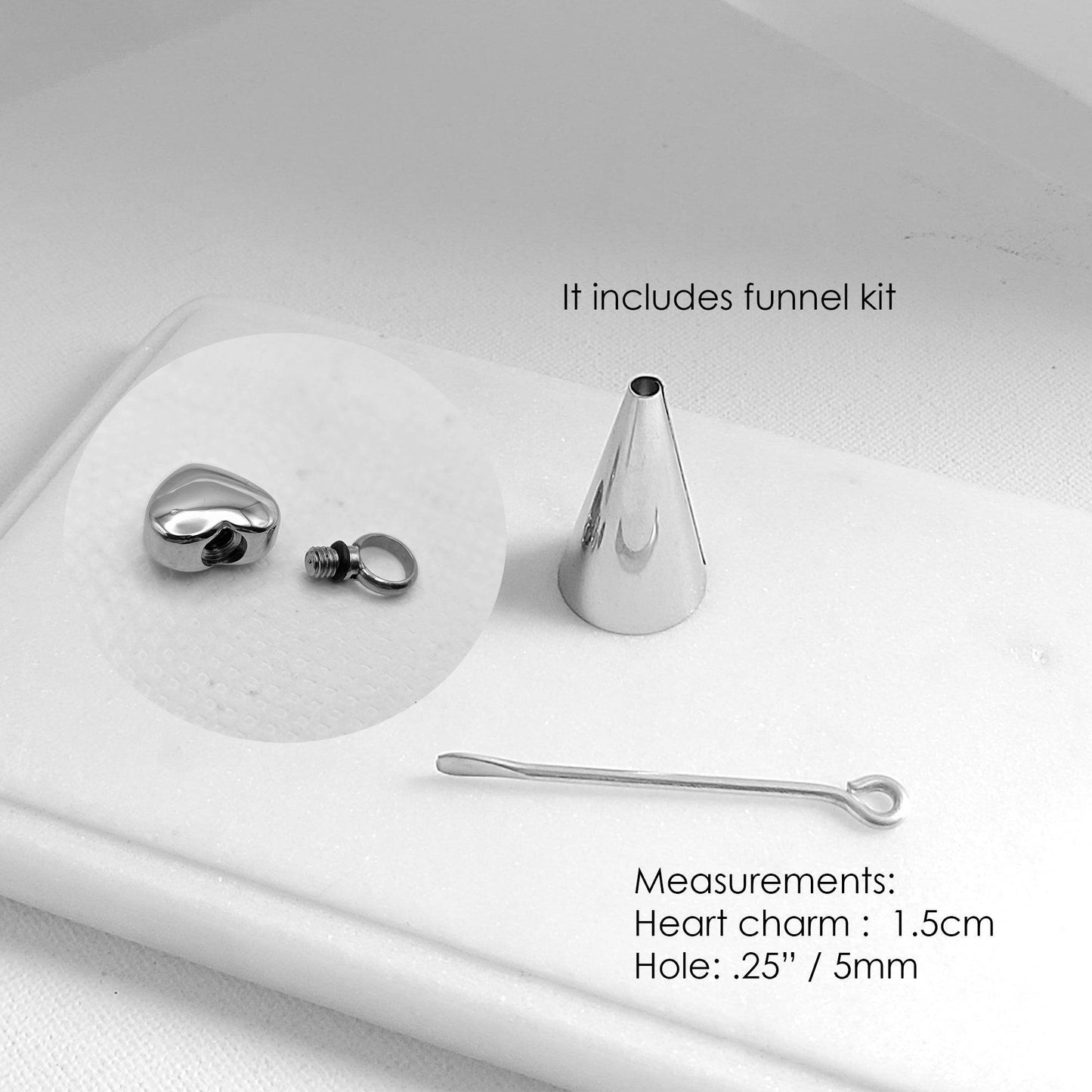Custom handwriting cremation heart urn charm for bracelet for ashes. - mobimomentos