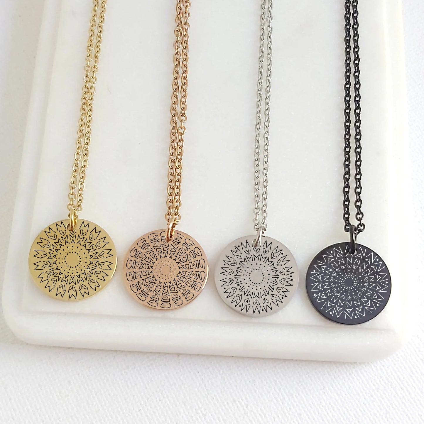 Mandala necklace for mom and grandma