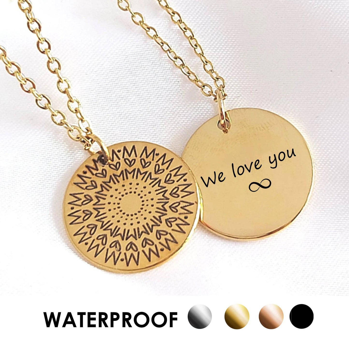 Mandala necklace for mom and grandma - mobimomentos