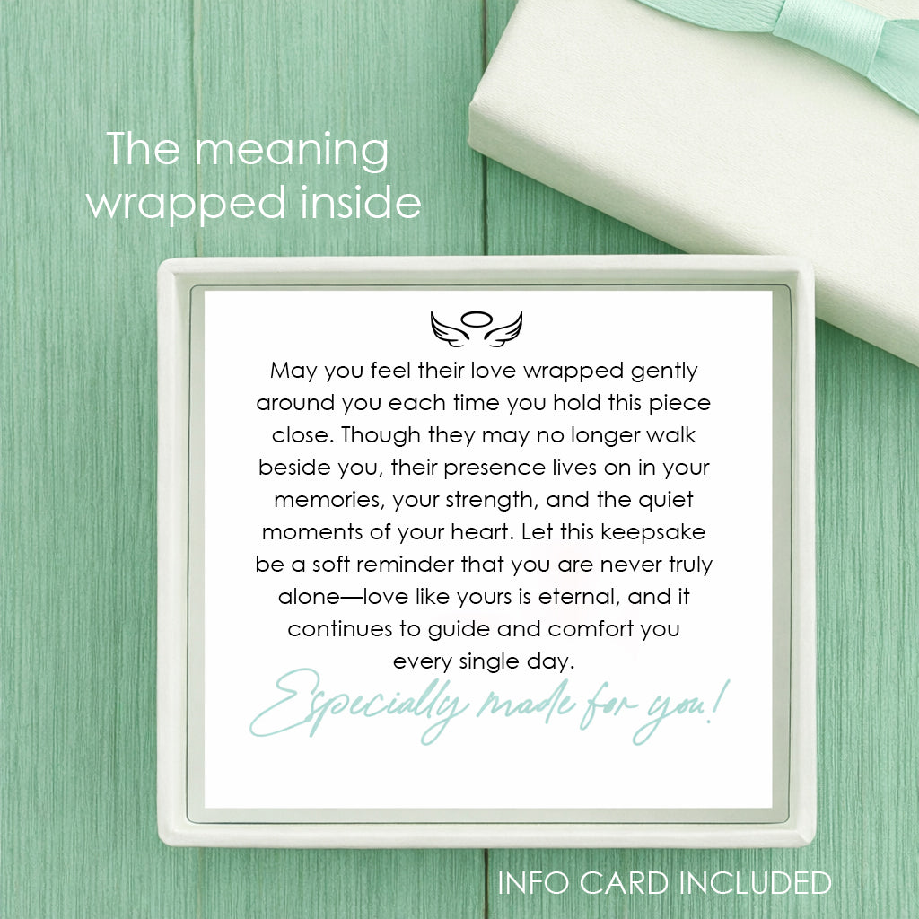 Their Words Stay Near Handwriting Glass Urn Necklace