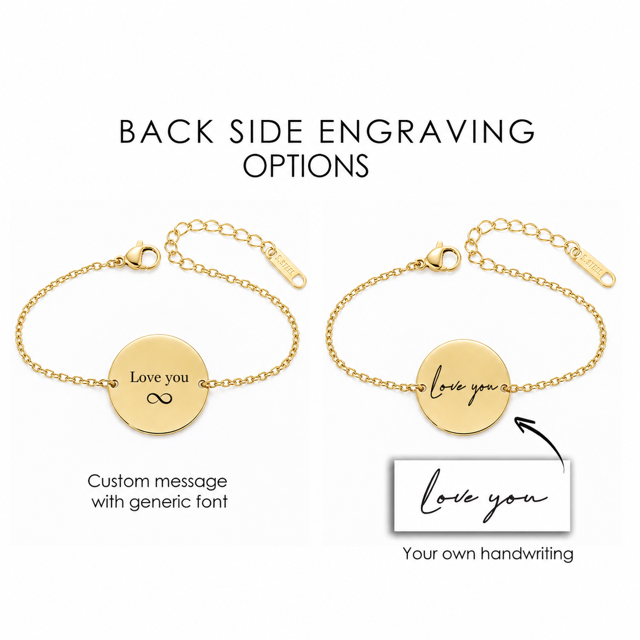 Custom constellation bracelet, personalized with messages.
