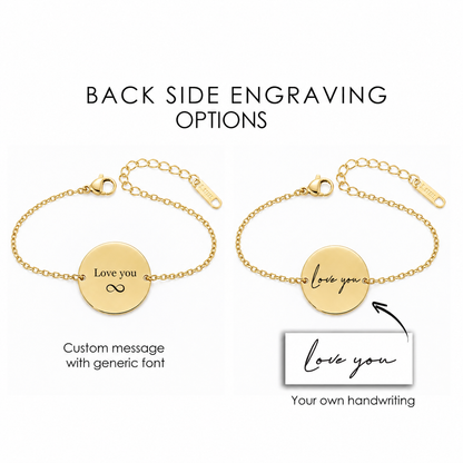 Custom constellation bracelet, personalized with messages.
