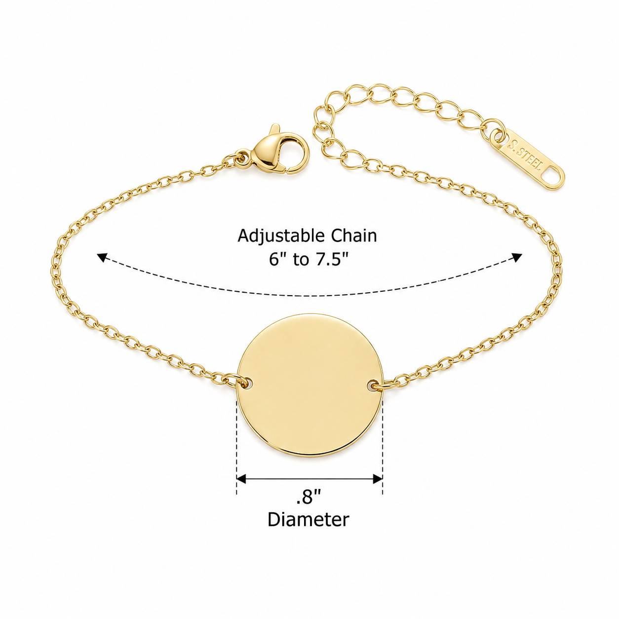 Custom constellation bracelet, personalized with messages.