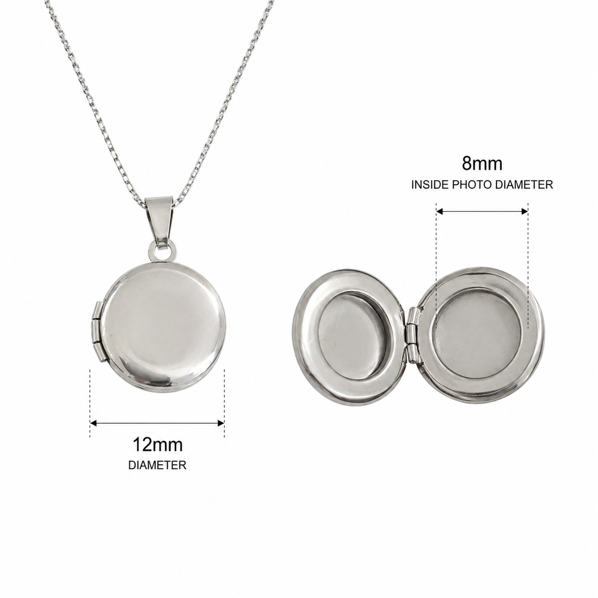 Mini Round Photo Locket
