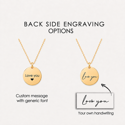 Collier de fleurs de naissance personnalisé avec nom.