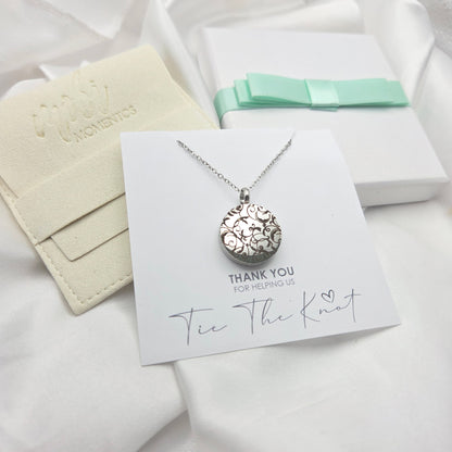 Personalized wedding locket for Mother of the Bride and Mother of the Groom.
