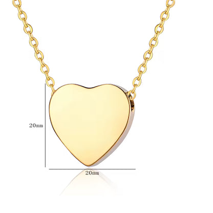 Heart urn necklace for ashes, engraved with custom pet portrait.
