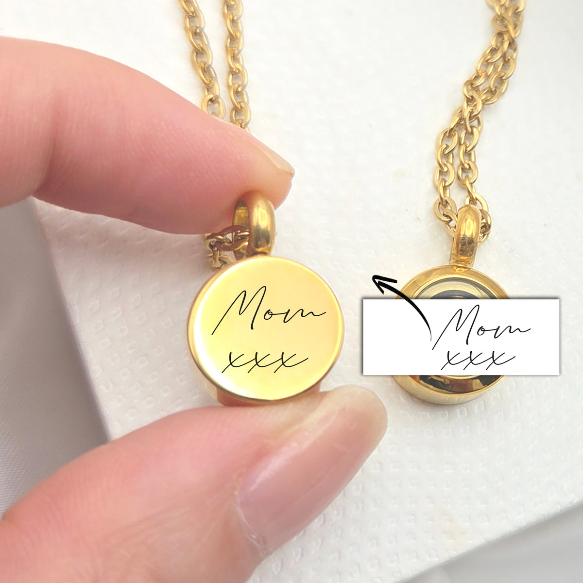 Collier urne funéraire personnalisé pour cendres humaines ou cheveux.