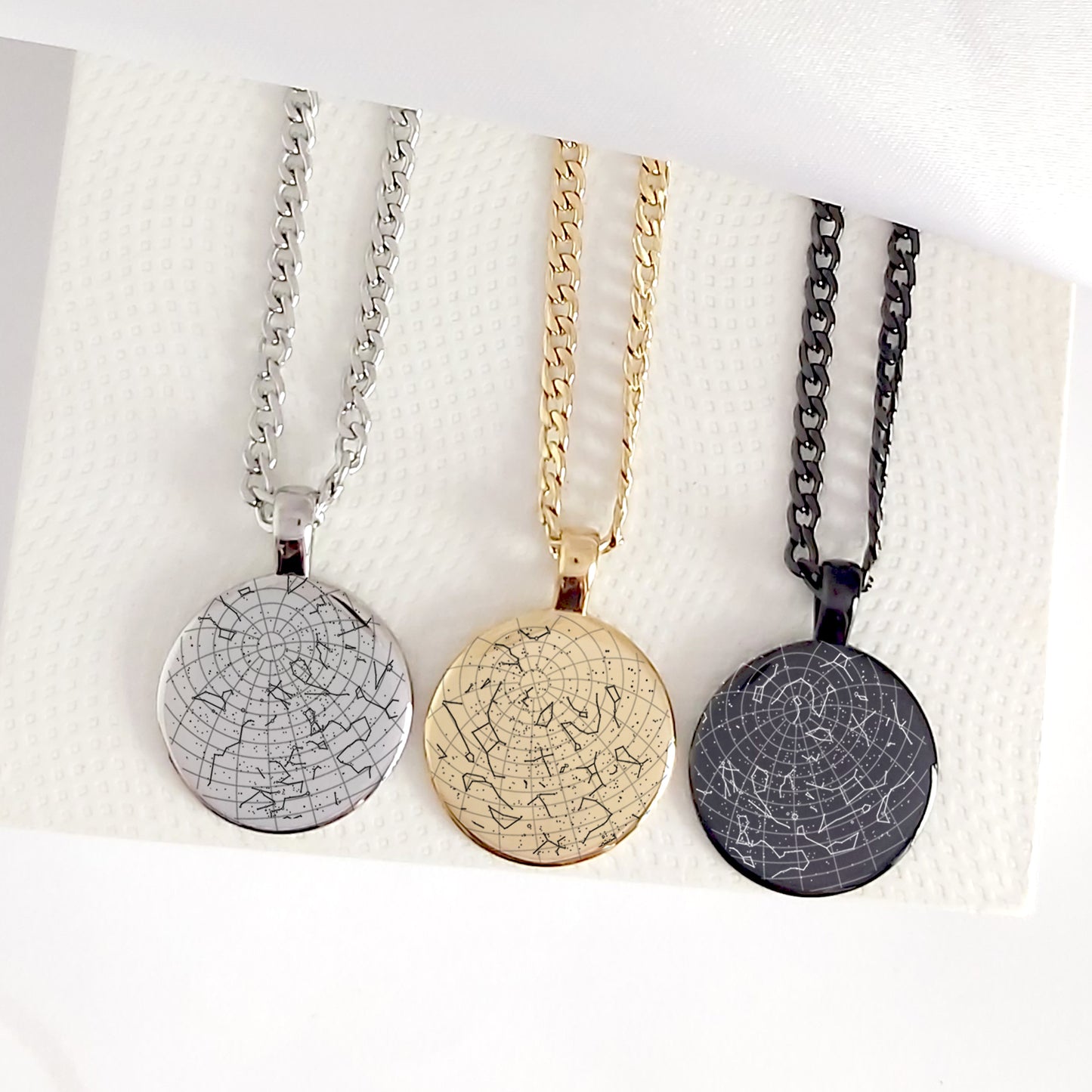 Custom Star Map Necklace for Dad and grandad, New Dad Gift, First Time Dad Keepsake.