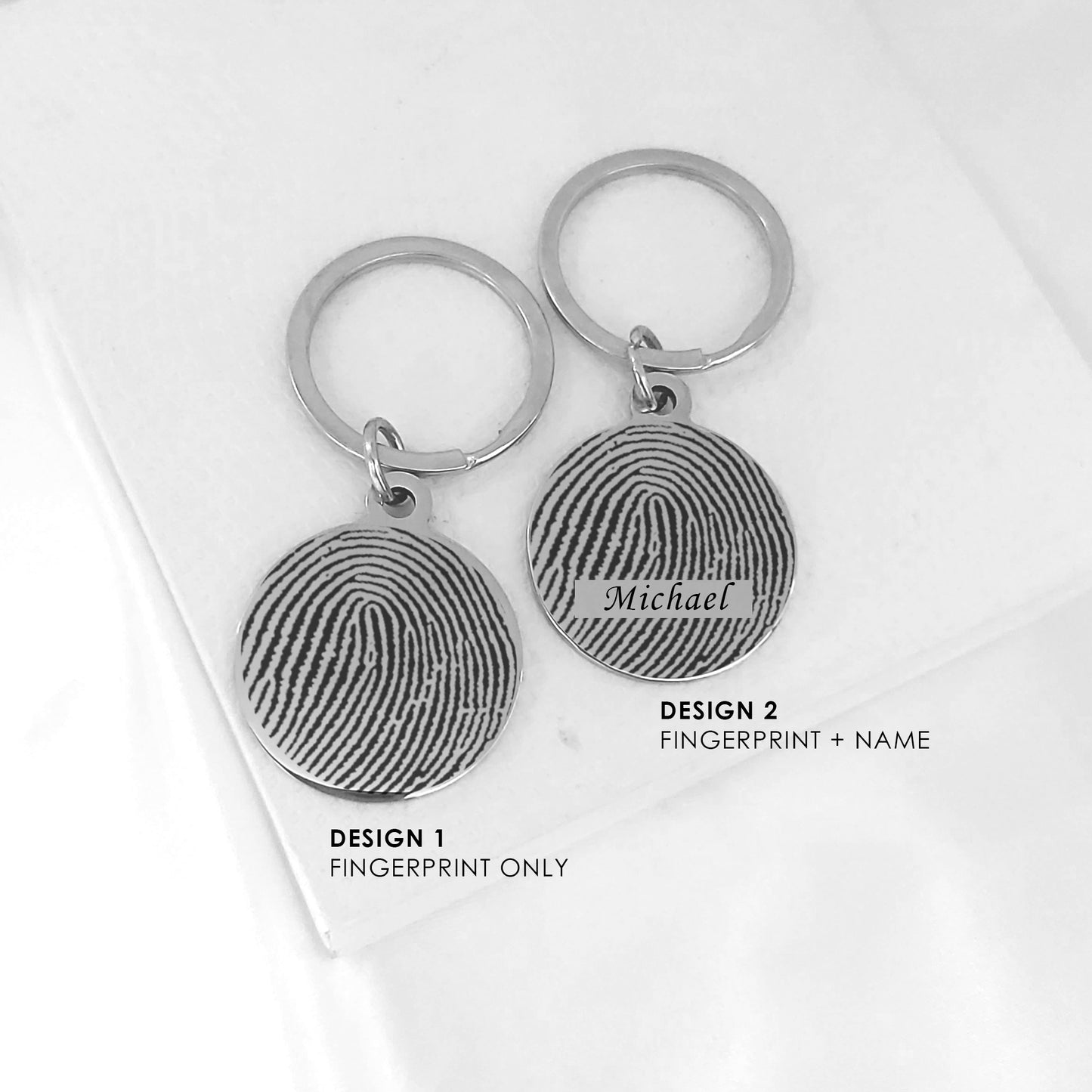 Dije de urna colgante con forma de corazón con huella dactilar para cremación de cenizas.
