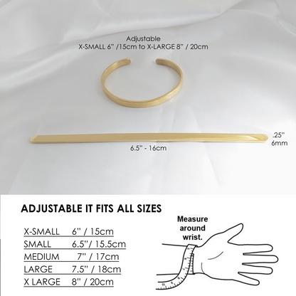 Engraved bangle bracelet with own handwriting