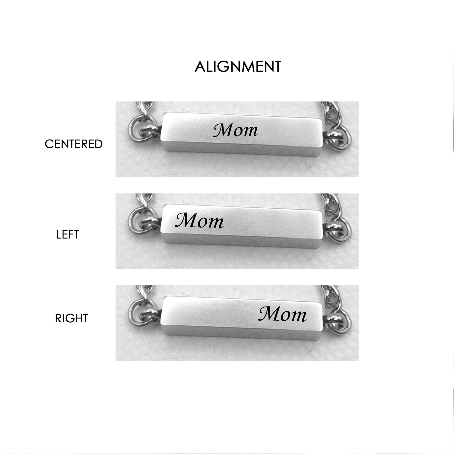 Custom cremation bar urn necklace for ashes.