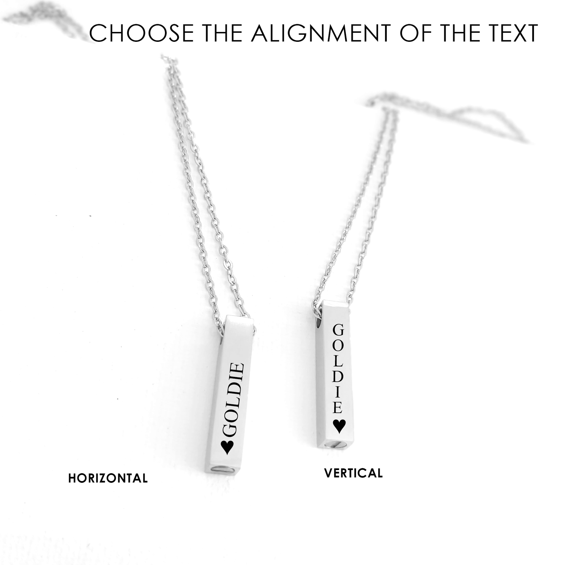 Engraved pet cremation bar urn necklace for ashes. - mobimomentos