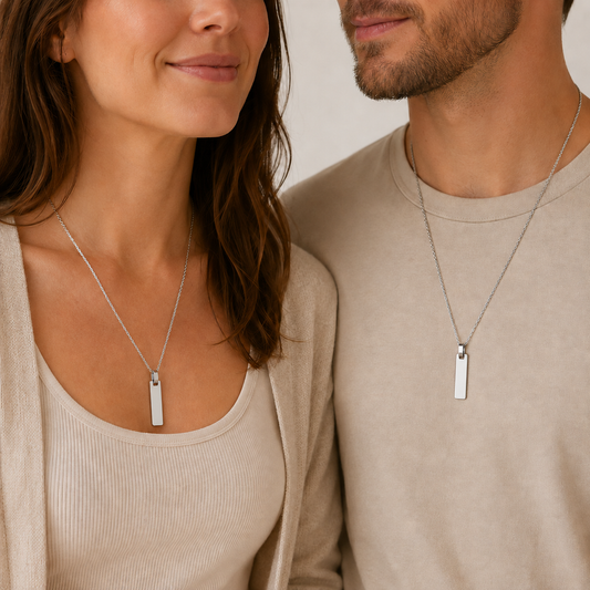 Personalized Rectangle Necklace