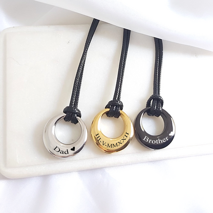 Personalized cremation infinity urn necklace for ashes.