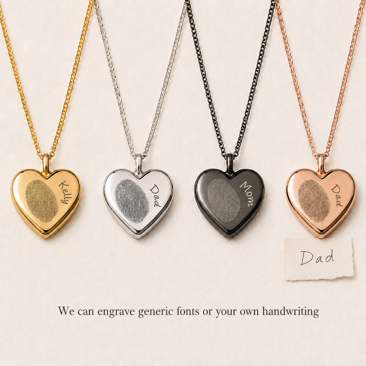 Forever in My Heart – Fingerprint Memorial Locket