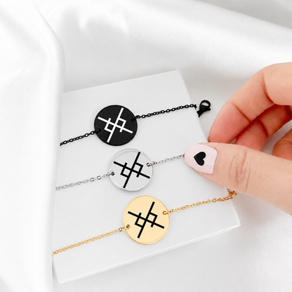 Eternal love viking bracelet for woman, anniversary gift.