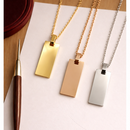 Collar de barra personalizado para mujer