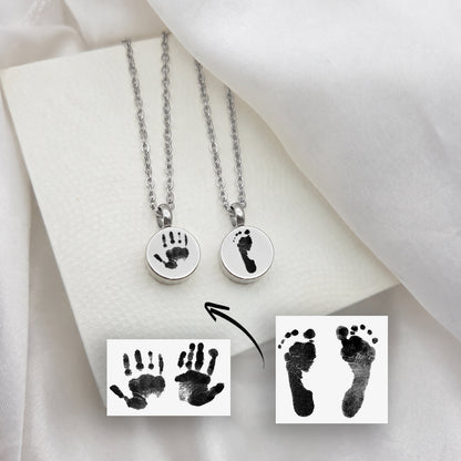 Tiny Prints Baby Memorial Glass Urn Necklace