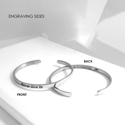 Custom name bracelet for women