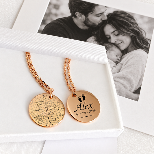 A star was born — Custom Star Map Necklace