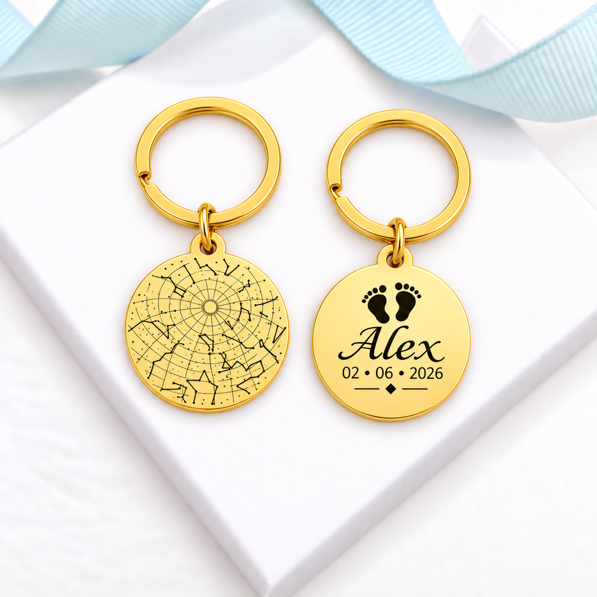 Pulsera personalizada con mapa estelar para mujer