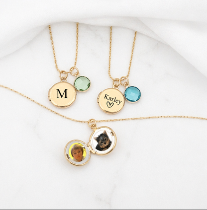 Mini Round Photo Locket