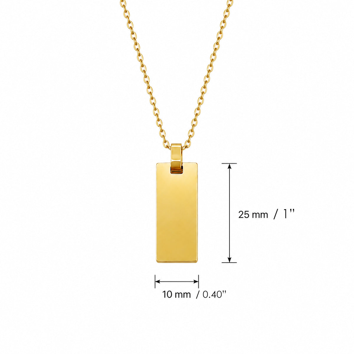 Collar de barra personalizado para mujer