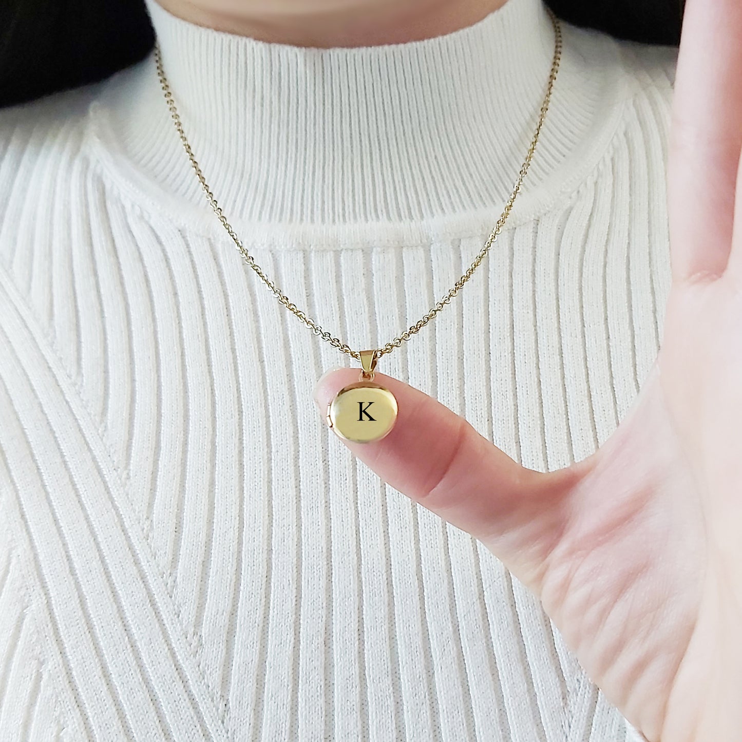 Mini Round Photo Locket