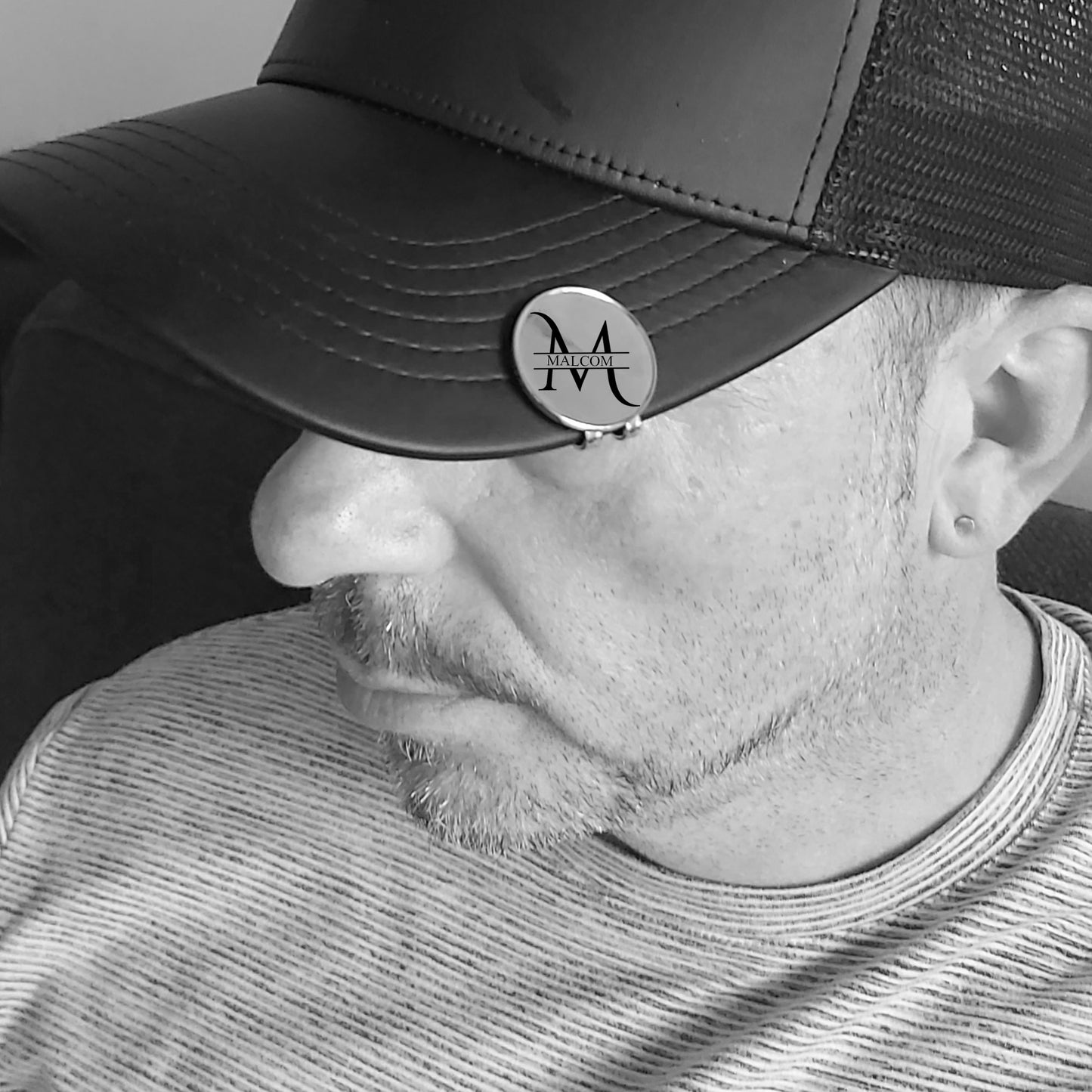 Custom Golf Hat Clip – Personalized Golf Ball Marker Gift for Dad