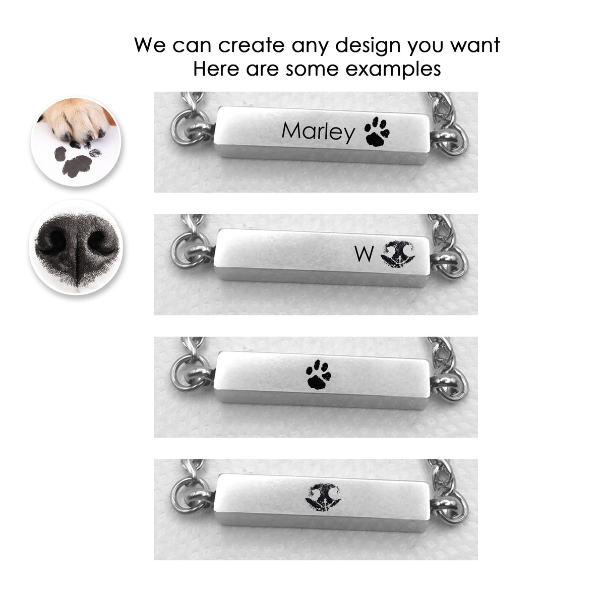 Their Paw Beside You — Pet Urn Bar Bracelet