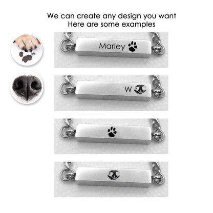 Their Paw Beside You — Pet Urn Bar Bracelet