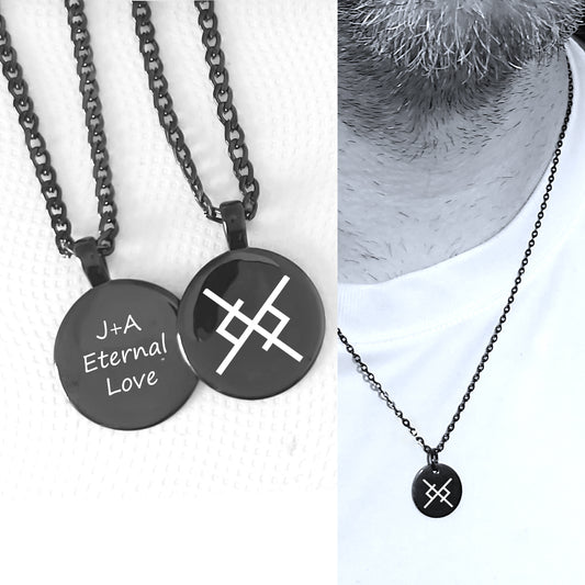 Viking love necklace for men
