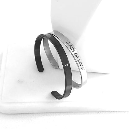 Personalized bangle bracelet for men