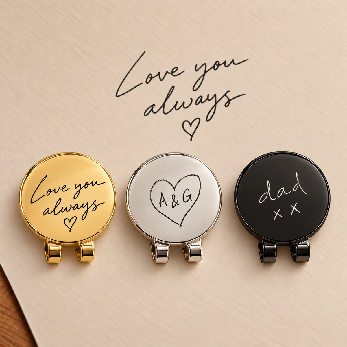 Written with Love - Personalized golf marker.