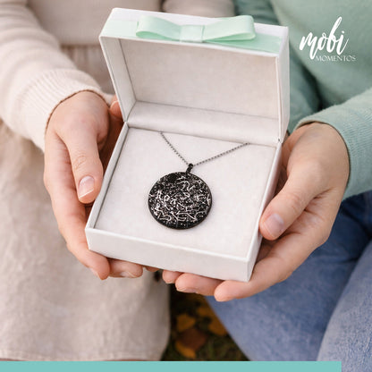 A Moment in the Stars — Custom Star Map Necklace