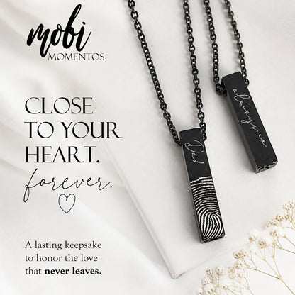 Your Touch Remains Fingerprint Urn Necklace