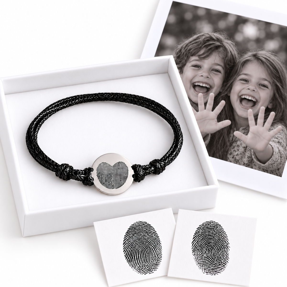 Little Prints | Personalized Two Fingerprint Bracelet