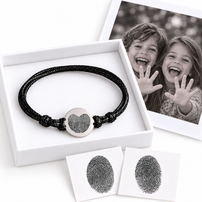 Little Prints | Personalized Two Fingerprint Bracelet