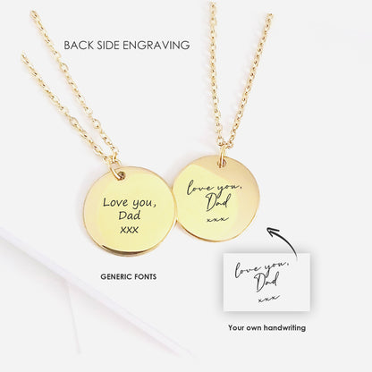 Custom thumbprint necklace for men and women.
