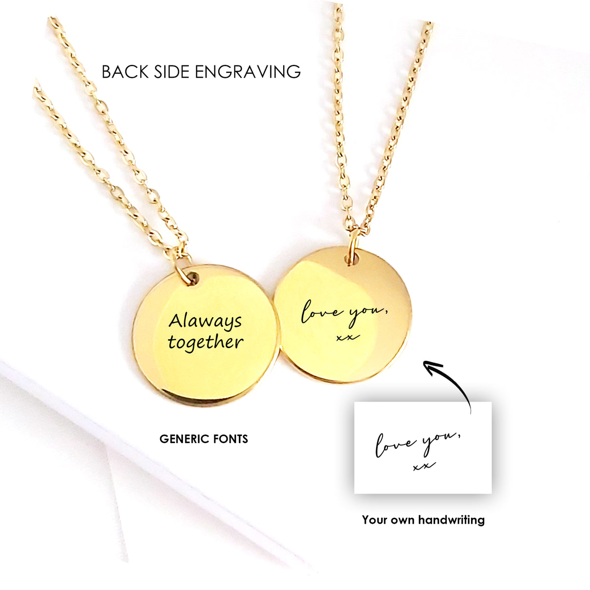Collier d'empreinte digitale personnalisé pour elle et lui