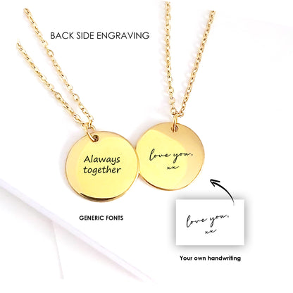 Collier d'empreinte digitale personnalisé pour elle et lui