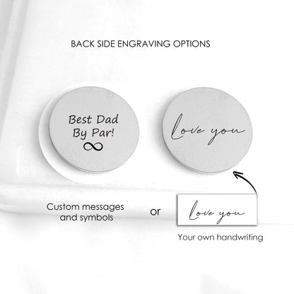 Custom Golf Hat Clip – Personalized Golf Ball Marker Gift for Dad
